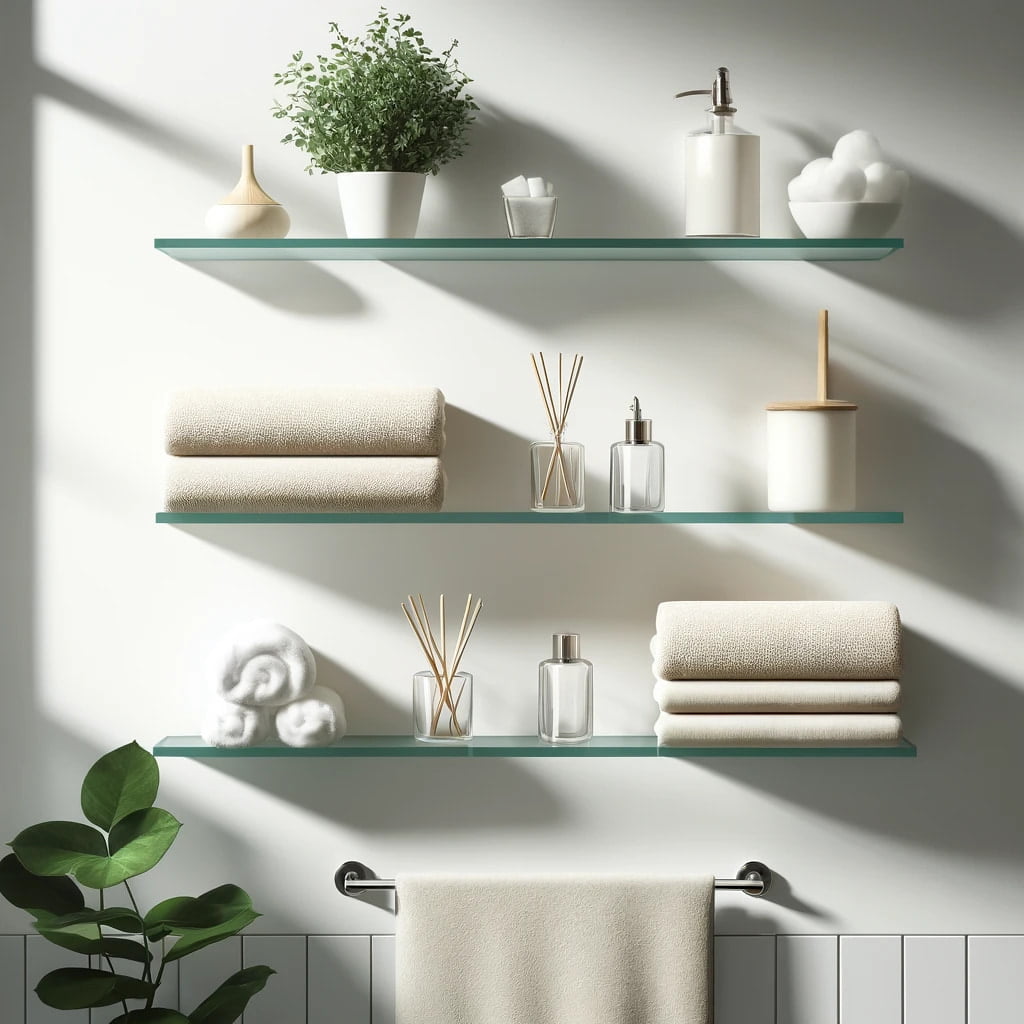 Enhancing Your Bathroom Space: A Guide to Glass Bathroom Shelves ...